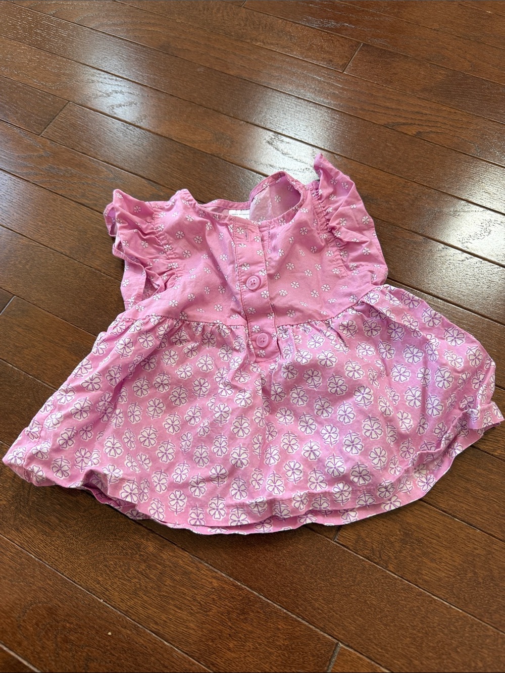 Carter's Pink Floral Baby Girl Dress Top